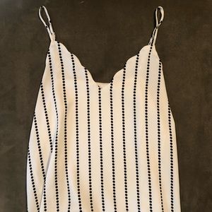 Socialite Scalloped Blouse